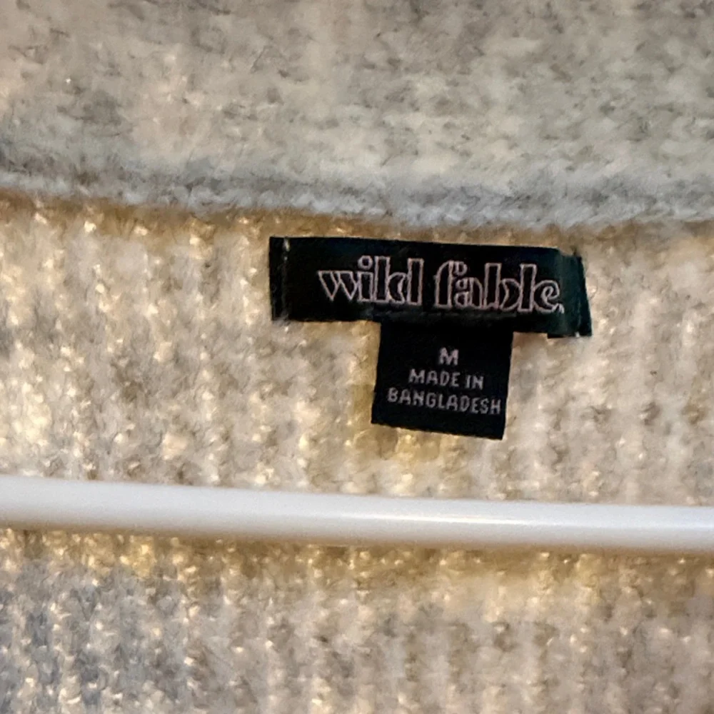 wild fable Light Gray Ribbed Button-Front Cardigan - Picture 2 of 4